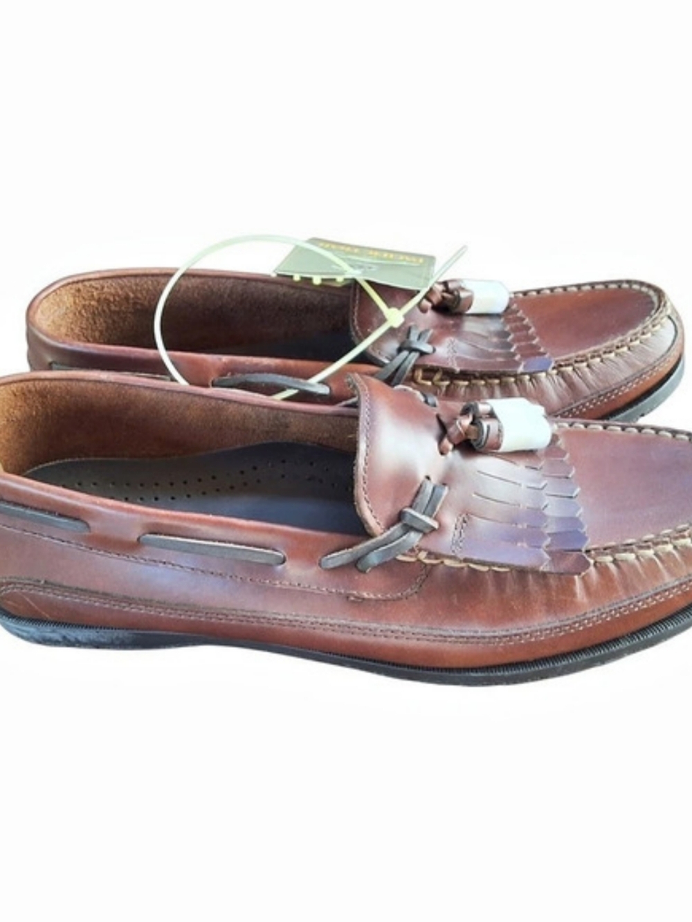 Pacific Trail Men's Brown Leather-Style Loafers NWT